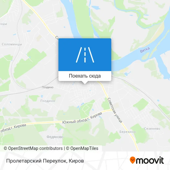 Карта Пролетарский Переулок