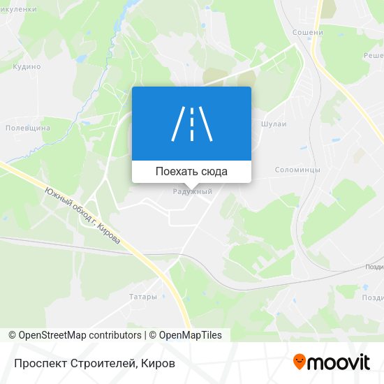 Карта Проспект Строителей