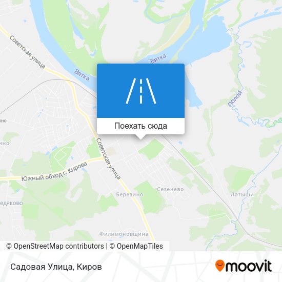 Карта Садовая Улица