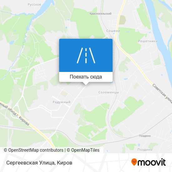 Карта Сергеевская Улица