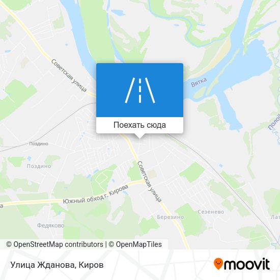 Карта Улица Жданова