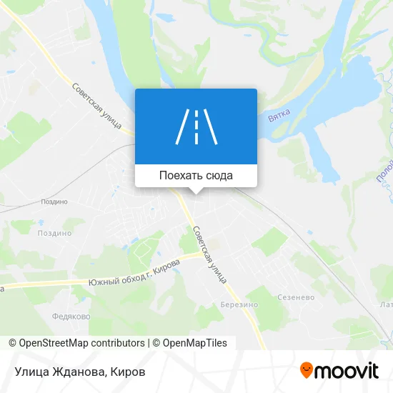 Карта Улица Жданова