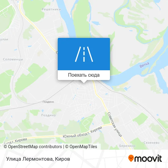 Карта Улица Лермонтова