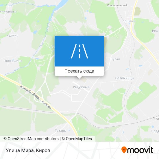 Карта Улица Мира