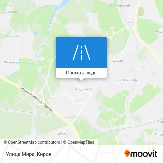 Карта Улица Мира