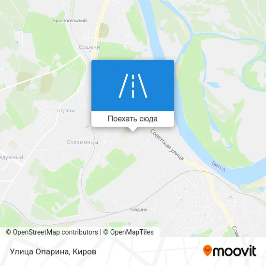Карта Улица Опарина