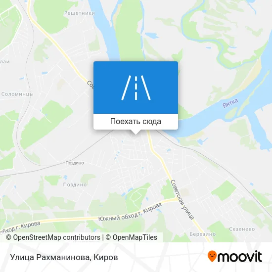 Карта Улица Рахманинова