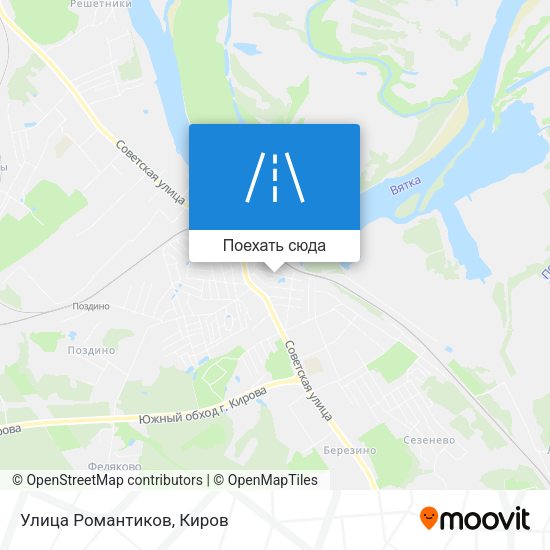 Карта Улица Романтиков