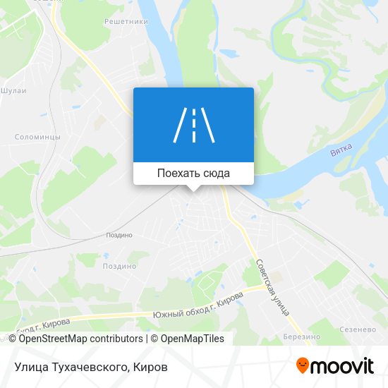 Карта Улица Тухачевского