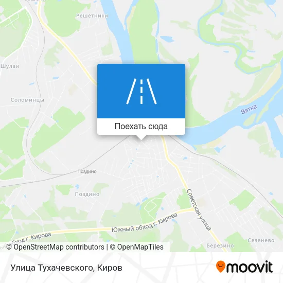 Карта Улица Тухачевского