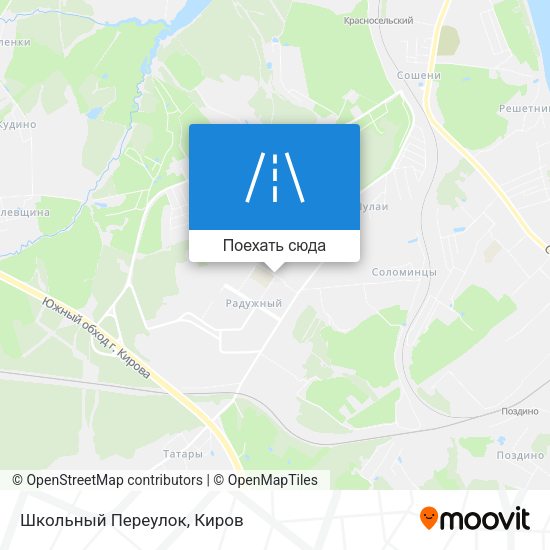 Карта Школьный Переулок