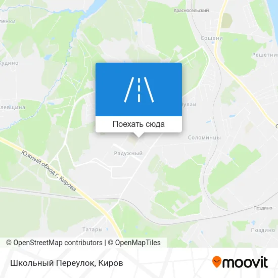 Карта Школьный Переулок