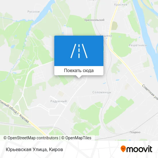 Карта Юрьевская Улица