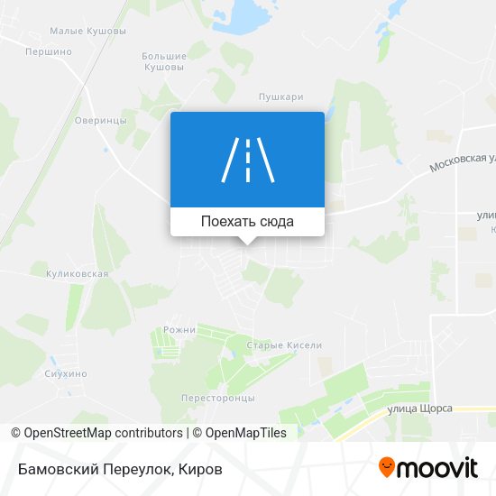 Карта Бамовский Переулок
