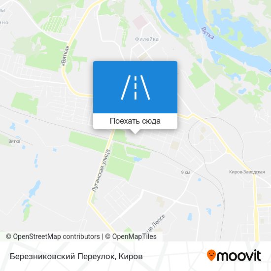Карта Березниковский Переулок