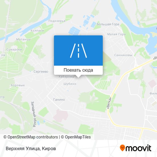 Карта Верхняя Улица