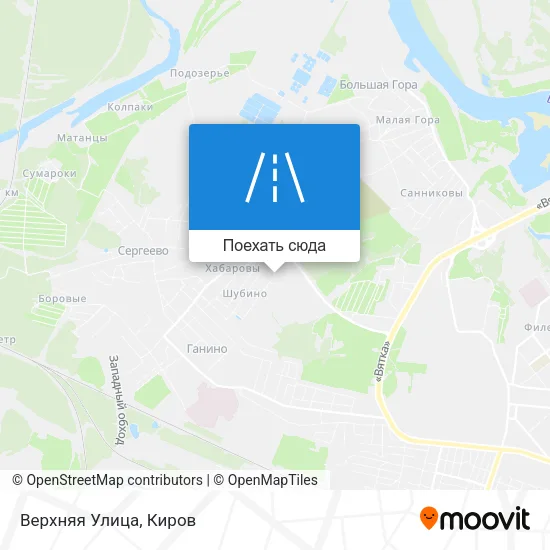 Карта Верхняя Улица
