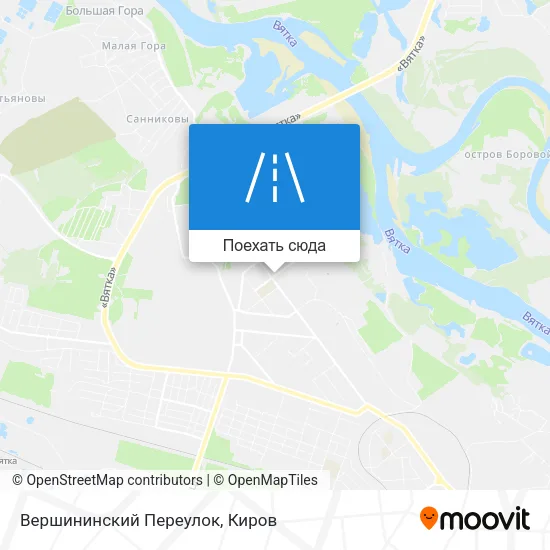 Карта Вершининский Переулок