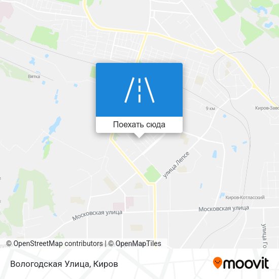 Карта Вологодская Улица