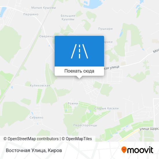 Карта Восточная Улица