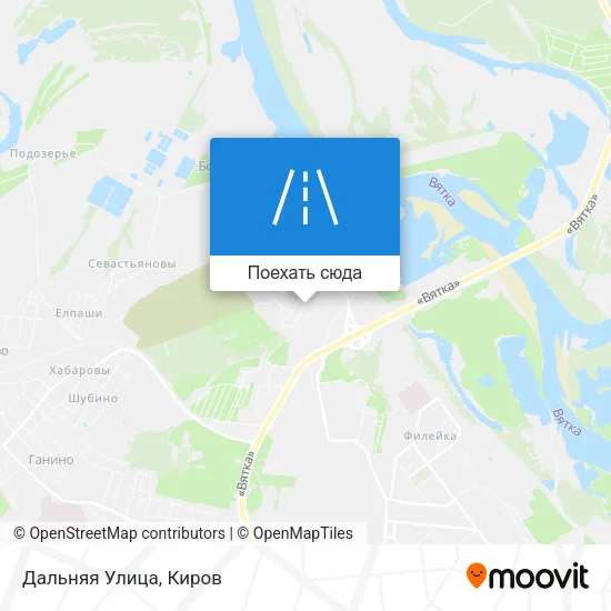 Карта Дальняя Улица