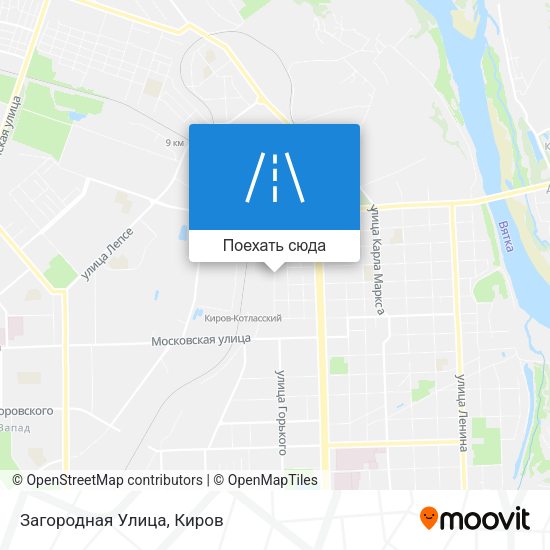 Карта Загородная Улица