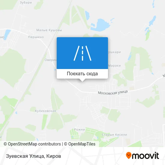 Карта Зуевская Улица