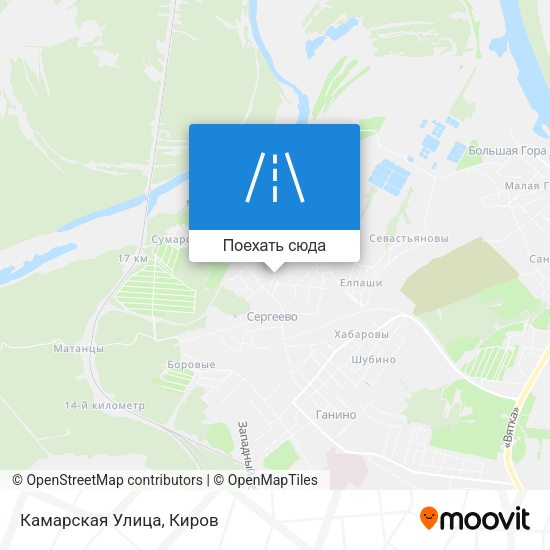 Карта Камарская Улица