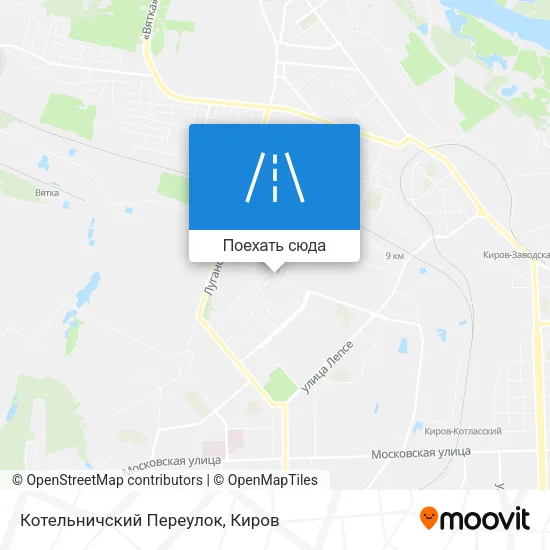 Карта Котельничский Переулок