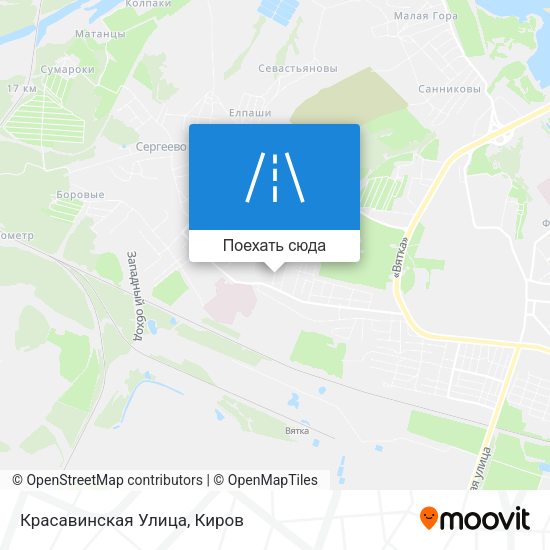 Карта Красавинская Улица