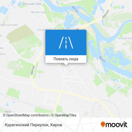 Карта Курагинский Переулок