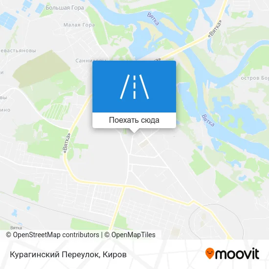 Карта Курагинский Переулок