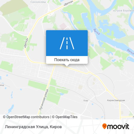 Карта Ленинградская Улица