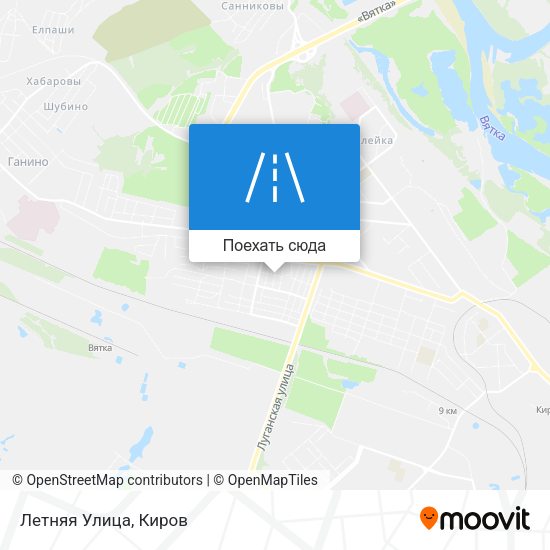 Карта Летняя Улица