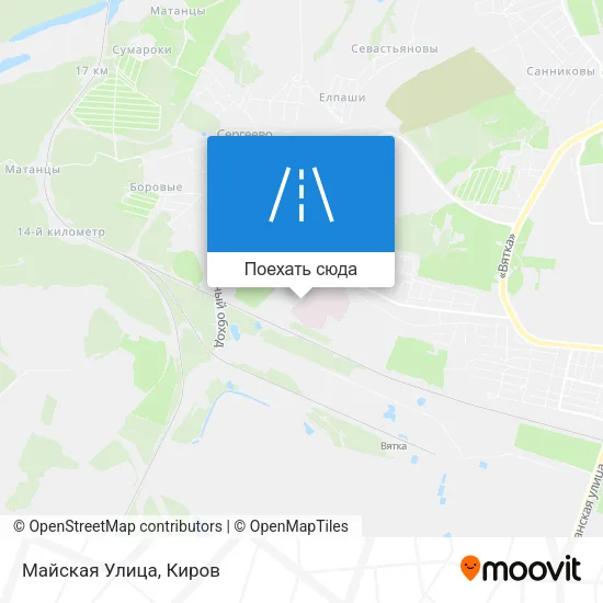 Карта Майская Улица