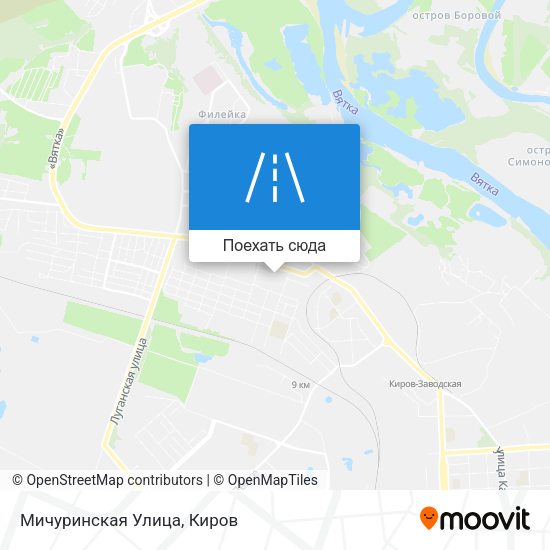 Карта Мичуринская Улица