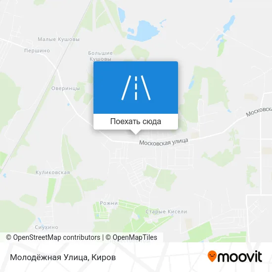 Карта Молодёжная Улица