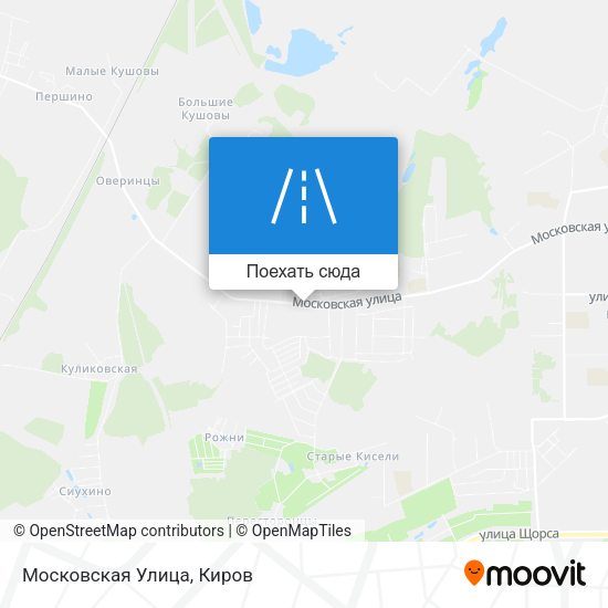 Карта Московская Улица