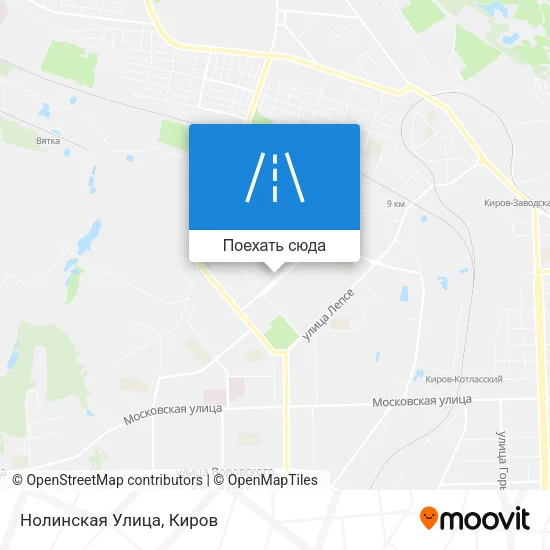 Карта Нолинская Улица