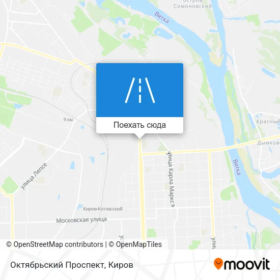 Карта Октябрьский Проспект