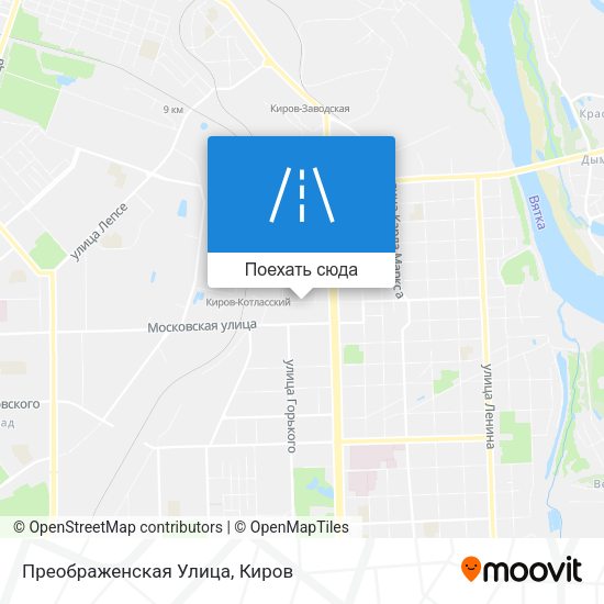 Карта Преображенская Улица