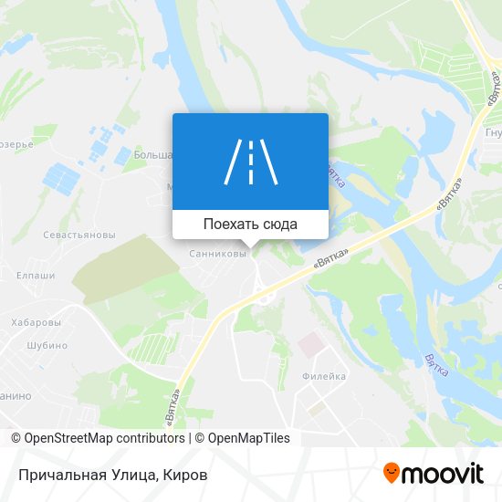 Карта Причальная Улица