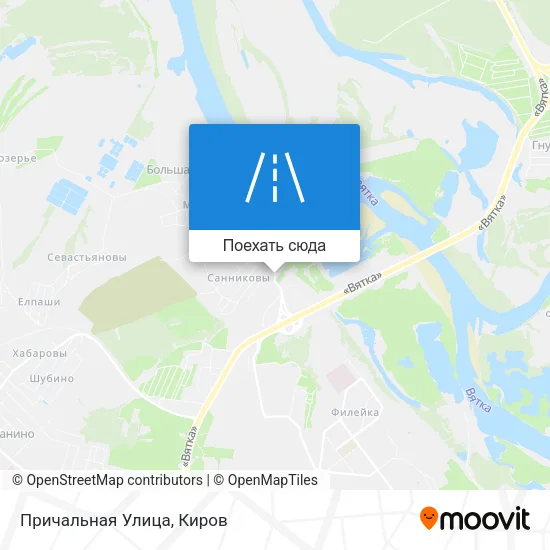 Карта Причальная Улица