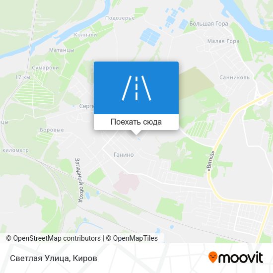 Карта Светлая Улица