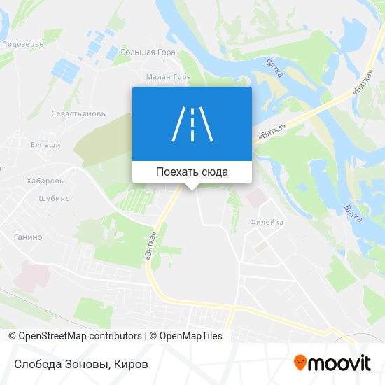 Карта Слобода Зоновы