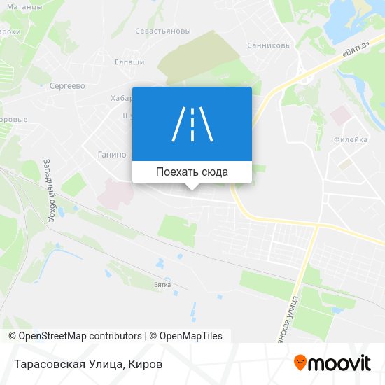 Карта Тарасовская Улица