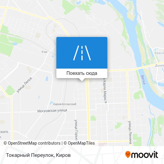 Карта Токарный Переулок