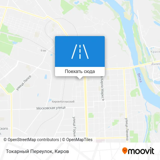 Карта Токарный Переулок