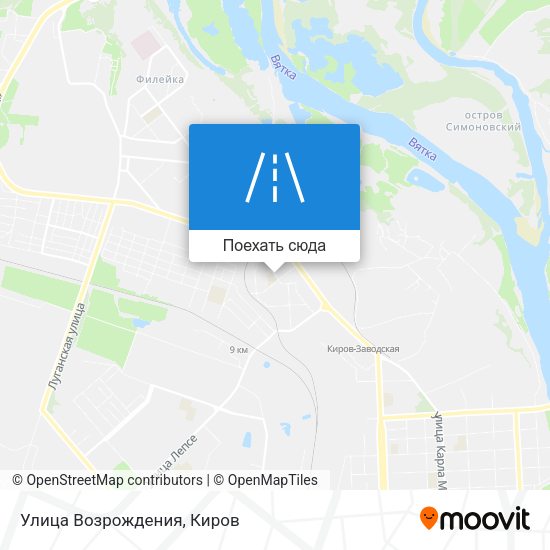 Карта Улица Возрождения