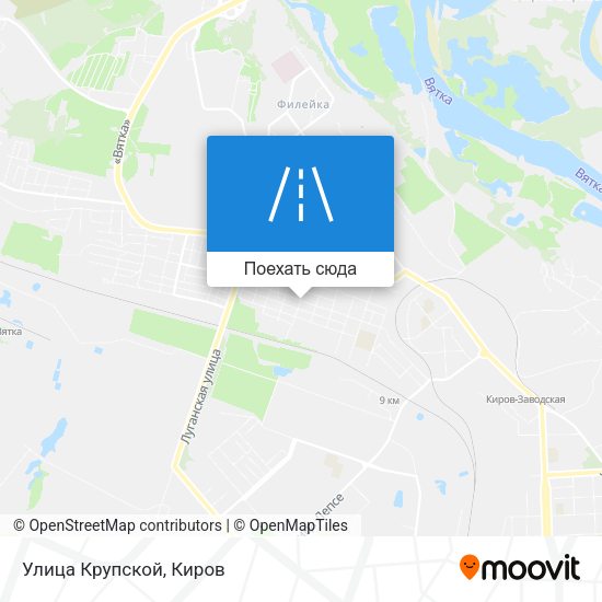 Карта Улица Крупской